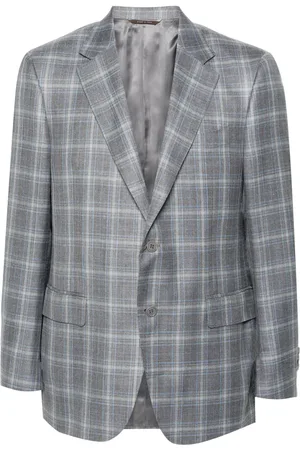 CANALI Tartan-pattern blazer