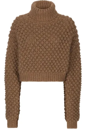 Dolce & Gabbana Roll-neck cropped jumper