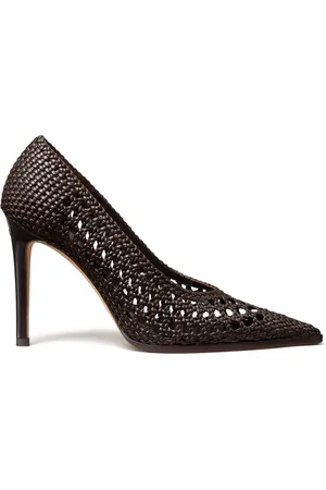 Tory Burch 100mm woven leather pumps