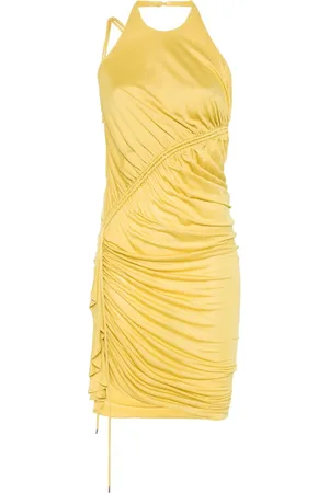 BLUMARINE Gathering-detail crepe mini dress