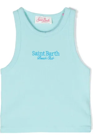 MC2 SAINT BARTH Logo-embroidered top