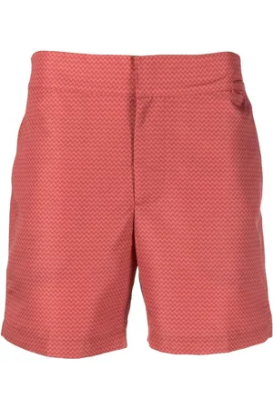 Frescobol Carioca Zig-zag print swim shorts