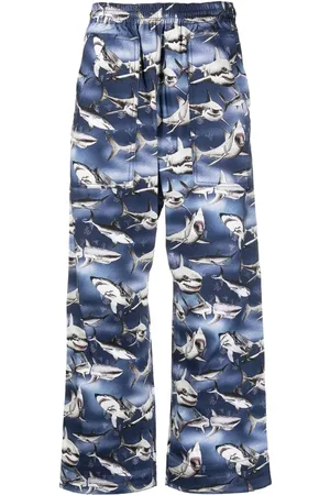 Palm Angels Sharks Easy wide-leg trousers
