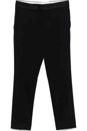 Céline 2010s satin-trim trousers