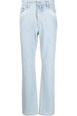032c Logo-patch straight-leg jeans