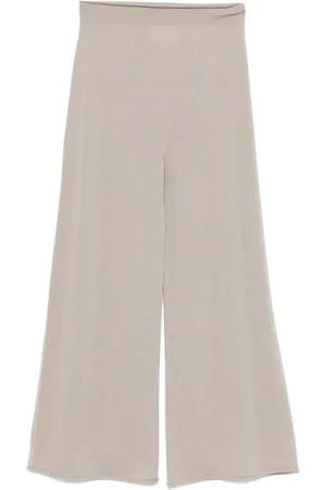 VANISÉ Fine-knit palazzo pants