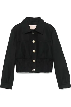 Elisabetta Franchi Cropped bomber jacket