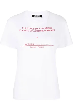 RAF SIMONS Tour-print short-sleeve T-shirt