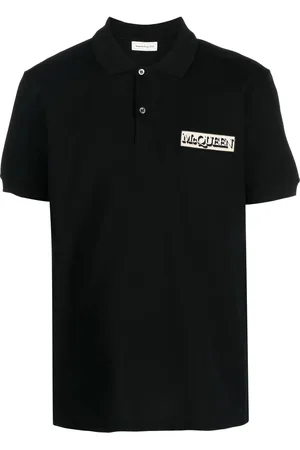 Alexander McQueen Logo-patch polo shirt