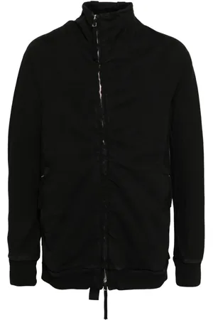 11 BY BORIS BIDJAN SABERI Off-centre zip-fastening hoodie