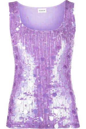 P.A.R.O.S.H. Sequin-embellished sleeveless midi dress