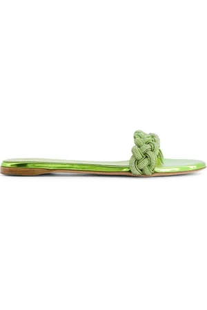 Giambattista Valli Crystal-embellished braided sandals