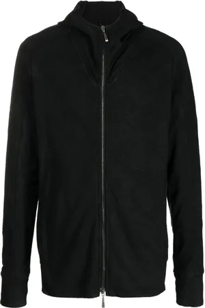 MASNADA Mesh panel hooded jacket