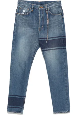 MASTERMIND Stripe-detail jeans