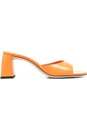 By Far Michele patent block-heel sandals