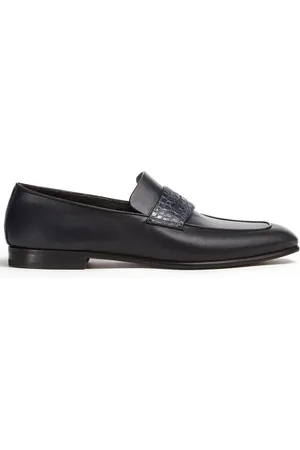 Ermenegildo Zegna Crocodile-embossed detail loafers