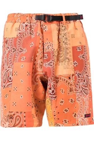 READYMADE Paisley-print buckle-fastening shorts