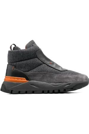 santoni High-top lace-up sneakers