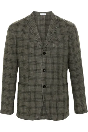 Boglioli Single-breasted check-pattern blazer