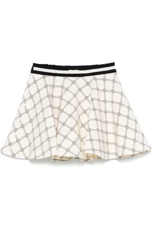 Elisabetta Franchi Monogram-pattern skirt