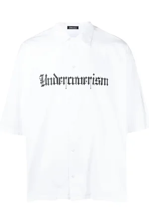 Undercoverism Logo-print cotton shirt
