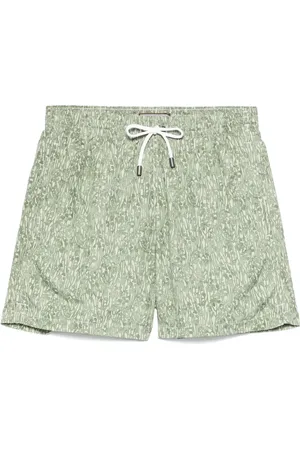 CANALI Floral-print swim shorts