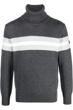 Paul & Shark Striped roll-neck jumper