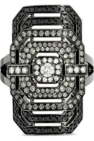 Statement Sterling silver My Way Gradient diamond ring
