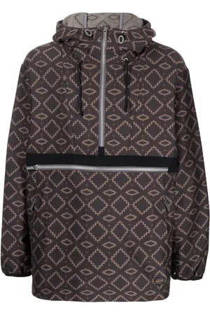 WHITE MOUNTAINEERING Geometric pattern half-zipped jacket