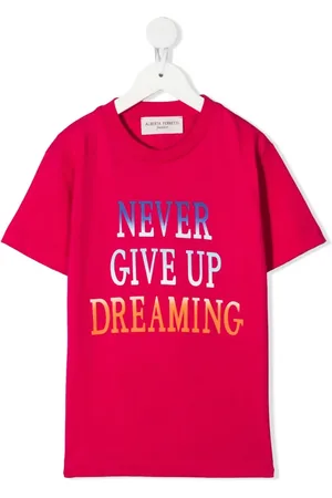 Alberta Ferretti Slogan-print cotton T-shirt