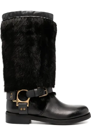 Dolce & Gabbana Faux-fur boots