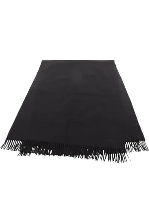 Hermès 2010s logo-embroidered cashmere scarf