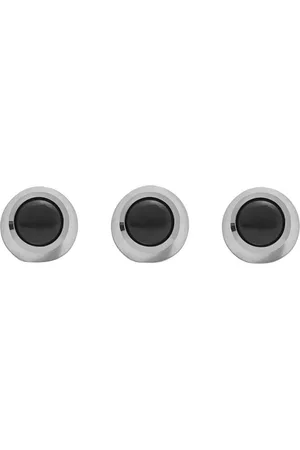 Dolce & Gabbana 18kt white gold jade tuxedo studs