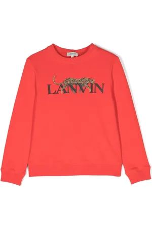 Lanvin Leopard-print logo sweatshirt