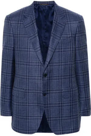 CANALI Checked single-breasted blazer