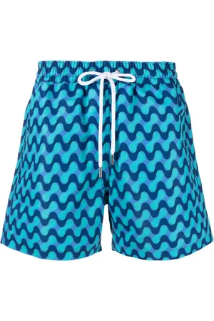 Frescobol Carioca Wave-print swim shorts