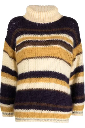 P.A.R.O.S.H. Striped roll neck jumper