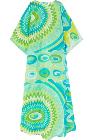 Puccini Bersaglio-print cotton kaftan dress