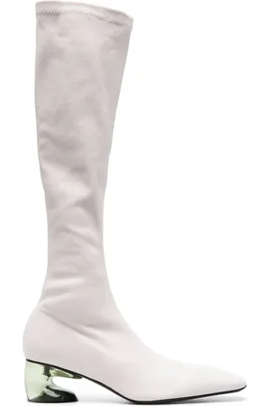 Jil Sander Translucent-heel leather boots
