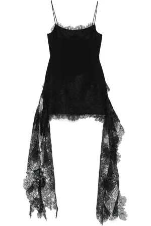 DAVID KOMA Lace hem mini skirt