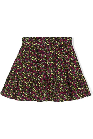 Msgm Floral-print flared skirt