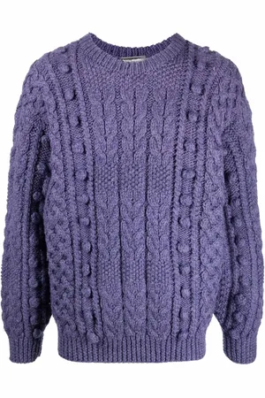 Issey Miyake 1980s chunky cable-knit jumper