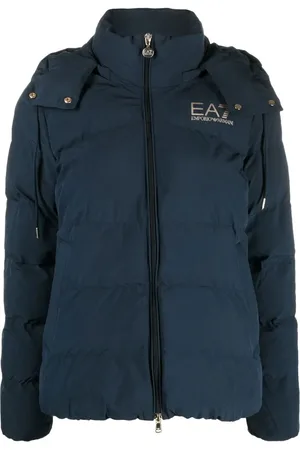 EA7 Hooded zip-up jacket