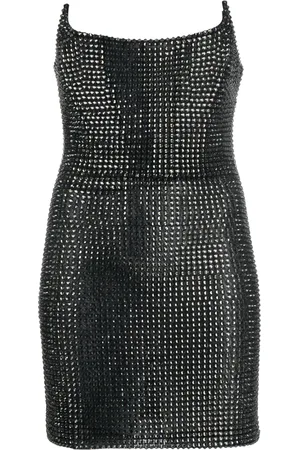 GIUSEPPE DI MORABITO Off-shoulder stud-embellished minidress