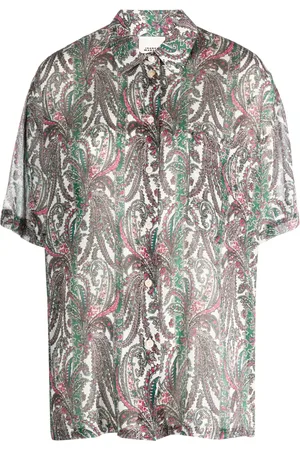 Isabel Marant Bilya oversized paisley-print shirt