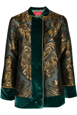 F.R.S For Restless Sleepers Patterned-jacquard velour jacket