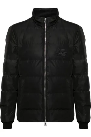 Etro Pegaso-embroidered puffer jacket