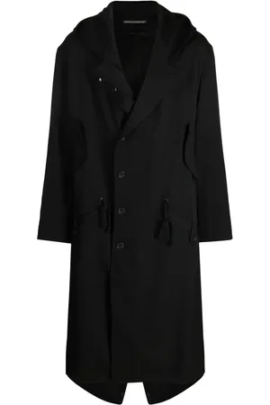 YOHJI YAMAMOTO Notched-lapels wool trench coat