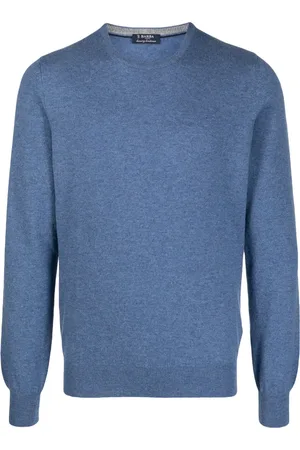 BARBA Fine-knit cashmere jumper