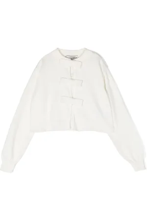 Simonetta Bow-detailing cotton cardigan